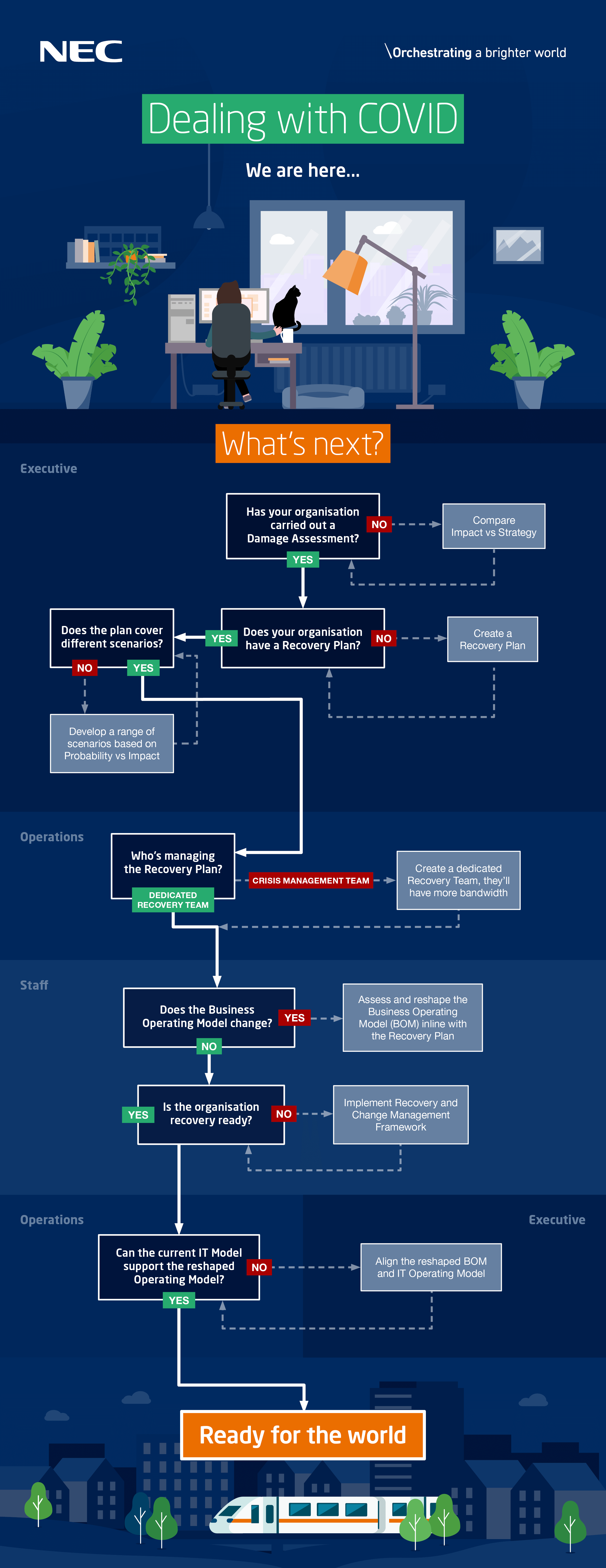 Dealing with COVID-19 Infographic