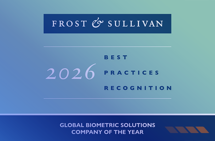 NEC Receives Company of the Year recognition in Global Biometric Solutions from Frost & Sullivan